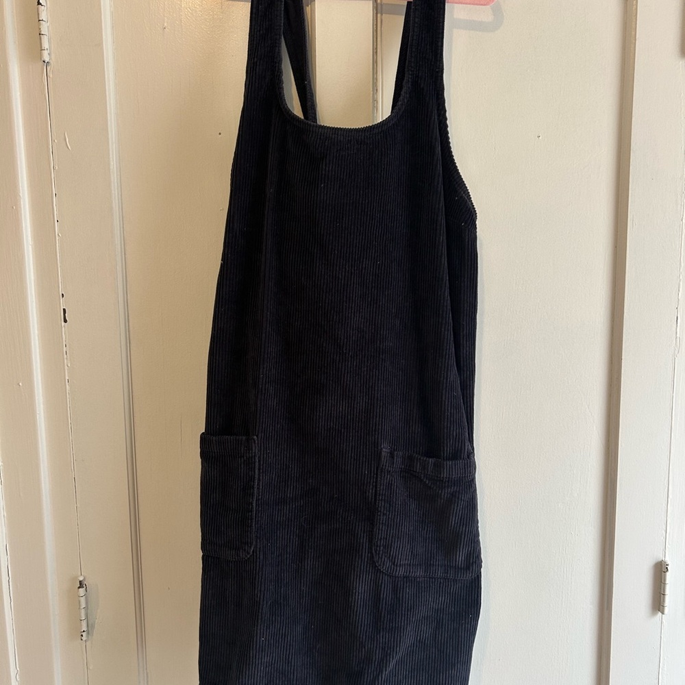 Rich Dark Blue Corduroy Pinafore Fatface Dress